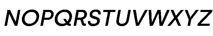 Silka MediumItalic Font UPPERCASE
