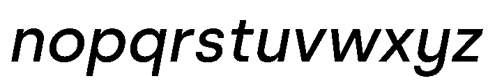 Silka MediumItalic Font LOWERCASE