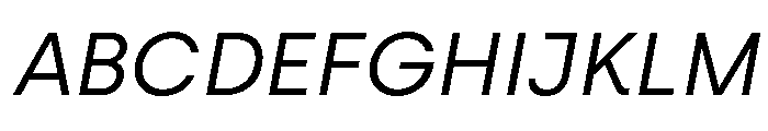 Silka RegularItalic Font UPPERCASE