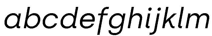 Silka RegularItalic FONT