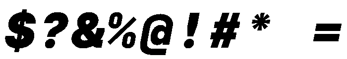 SilkaMono BlackItalic Font OTHER CHARS