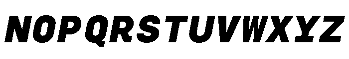 SilkaMono BlackItalic Font UPPERCASE