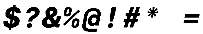 SilkaMono BoldBoldItalic Font OTHER CHARS