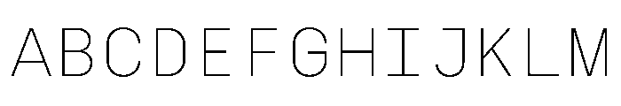 SilkaMono ExtraLight Font UPPERCASE