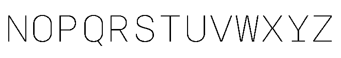 SilkaMono ExtraLight Font UPPERCASE