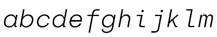 SilkaMono LightItalic FONT