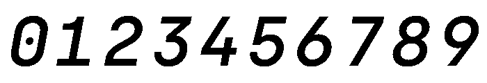 SilkaMono MediumItalic Font OTHER CHARS