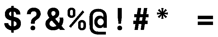 SilkaMono SemiBold Font OTHER CHARS
