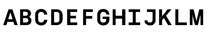 SilkaMono SemiBold Font UPPERCASE