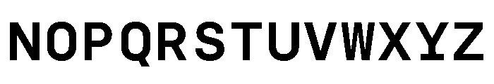 SilkaMono SemiBold Font UPPERCASE