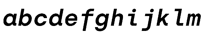 SilkaMono SemiBoldItalic FONT