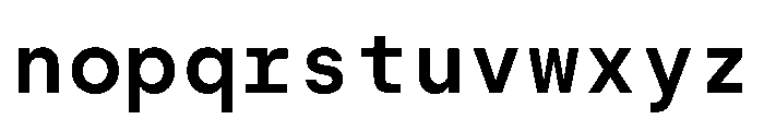 SilkaMono SemiBold Font LOWERCASE