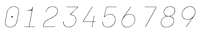 SilkaMono ThinItalic Font OTHER CHARS