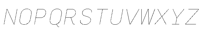 SilkaMono ThinItalic Font UPPERCASE
