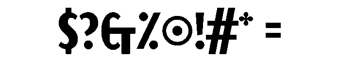 Silkscreen Condensed Font OTHER CHARS