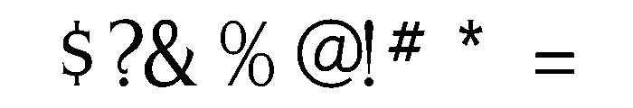Silverado CondensedLight Font OTHER CHARS