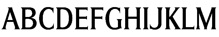 Silverado CondensedMedium Font UPPERCASE