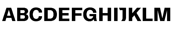 Similar Black Font UPPERCASE