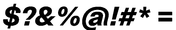 Similar BlackItalic Font OTHER CHARS