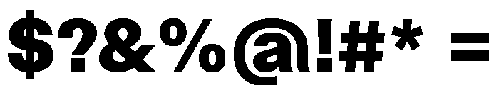 Similar Heavy Font OTHER CHARS