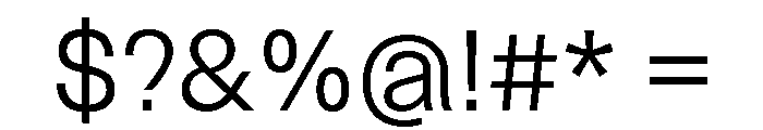 Similar Light Font OTHER CHARS