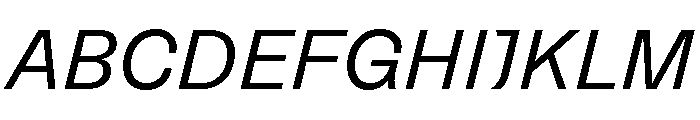 Similar RegularItalic Font UPPERCASE