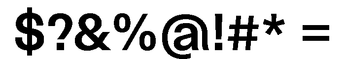 Similar SemiBold Font OTHER CHARS