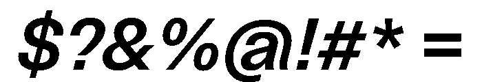 Similar SemiboldItalic Font OTHER CHARS