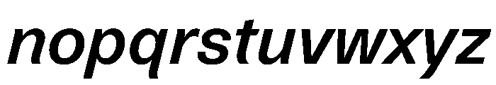 Similar SemiboldItalic Font LOWERCASE