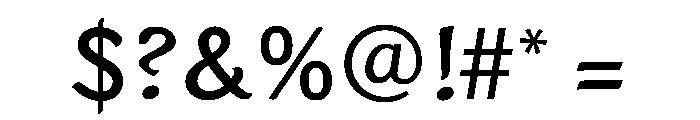 SinclairScript Light Font OTHER CHARS