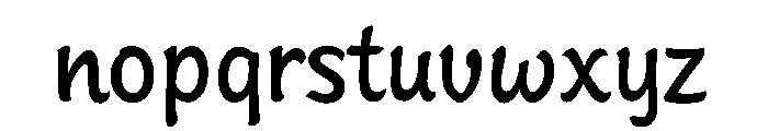 SinclairScript Light Font LOWERCASE