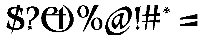Sinistre Bold Font OTHER CHARS