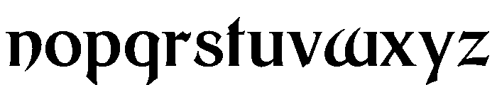 Sinistre Bold Font LOWERCASE