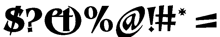 Sinistre Dark Font OTHER CHARS