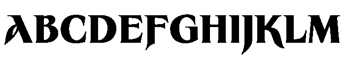 Sinistre Dark Font UPPERCASE