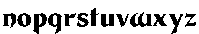 Sinistre Dark Font LOWERCASE