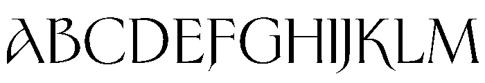 Sinistre Regular Font UPPERCASE