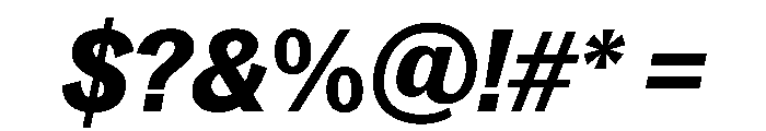 SitaSans Web BlackItalic Font OTHER CHARS