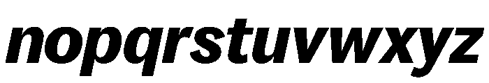 SitaSans Web BlackItalic Font LOWERCASE