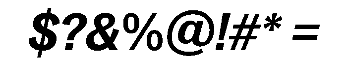 SitaSans Web BoldItalic Font OTHER CHARS