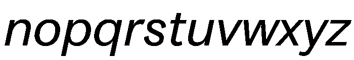 SitaSans Web Italic Font LOWERCASE