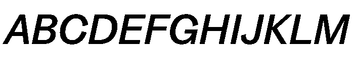 SitaSans Web MediumItalic Font UPPERCASE