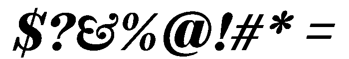 SitaSerif Web BlackItalic Font OTHER CHARS