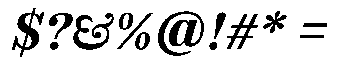 SitaSerif Web BoldItalic Font OTHER CHARS