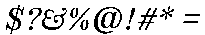 SitaSerif Web Italic Font OTHER CHARS