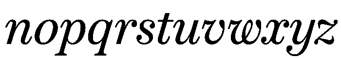 SitaSerif Web Italic Font LOWERCASE