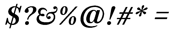 SitaSerif Web MediumItalic Font OTHER CHARS