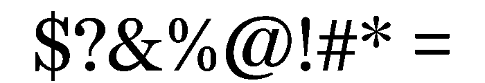 SitaSerif Web Regular Font OTHER CHARS