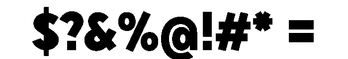 Sixten Black Instance Font OTHER CHARS
