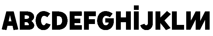 Sixten Black Instance Font UPPERCASE